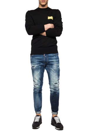 Sweter z logo, zdjęcie 2 Sweter z logo od Versace Versus